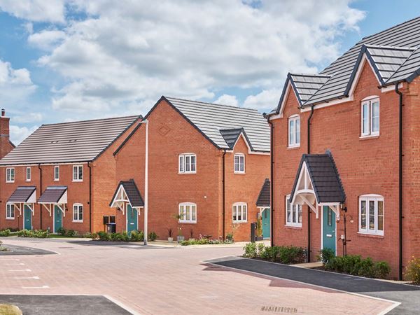 Street view of Kenilworth Gate new home by Charles Church in Warwickshire