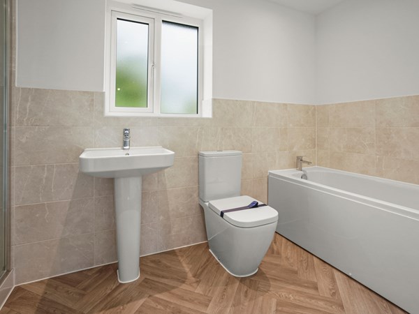 five-bedroom, new build home at Prince Park in Rackheath bathroom