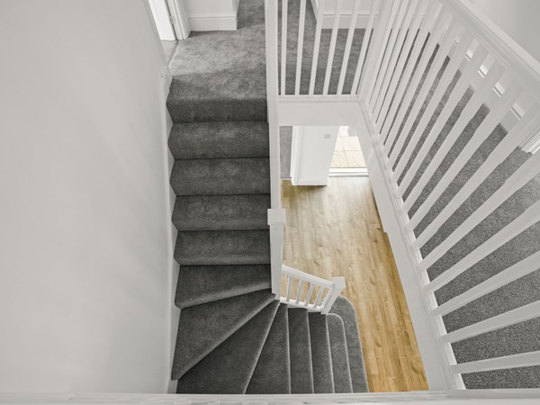 five-bedroom, new build home at Prince Park in Rackheath stairs